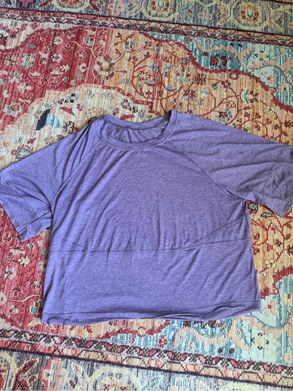 Purple Short Sleeve casual  Top